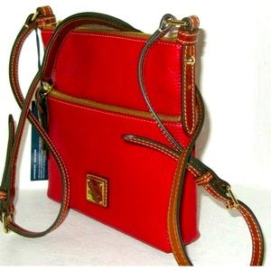 Brand New Pebble Leather RED call Scotty, Dooney, and Bourke Nag